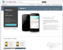 Nexus 4 auf Lager
