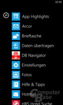 Nokia Lumia 820 Oberfläche