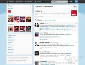 Hashtag-Webseite vom SPD-Parteitag