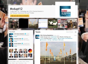 Twitter-Eventpage vom CDU-Parteitag