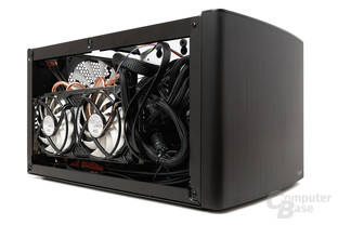 Fractal Design Node 304 – Testsystem, vordere Seitenansicht Fractal Design Node 304 – Testsystem, vordere Seitenansicht