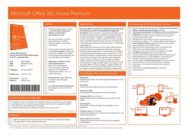 Microsoft Office 2013 Übersicht