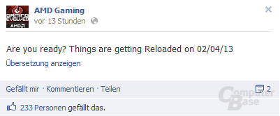 "AMD Gaming" Facebook