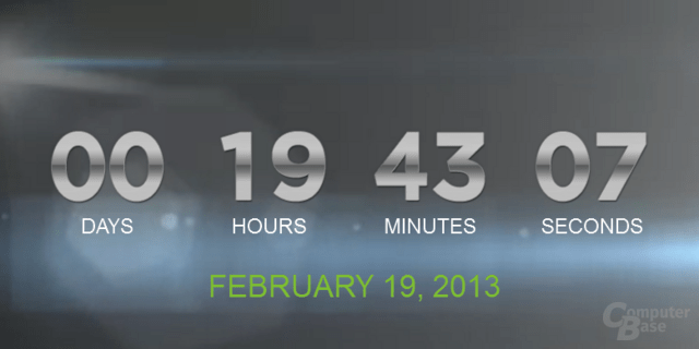 Countdown auf htc.com