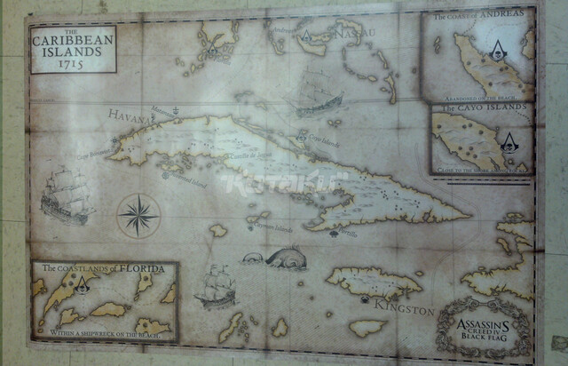 Karte zu „Assassin's Creed 4 Black Flag“