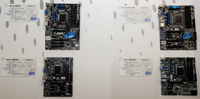 Vier „Haswell“-Mainboards