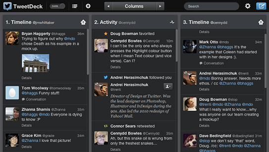 TweetDeck für den Desktop