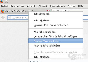 Firefox 24 Tabs rechts schließen