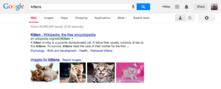 Google (neu) mit App-Grid-Symbol rechts