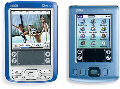 Zire 72 und Zire 31