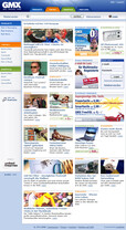 Das neue GMX Startseite