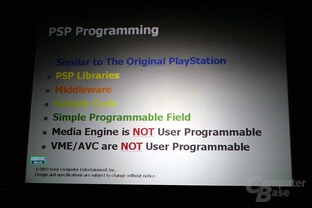 PSP Pressepräsentation