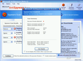 Microsoft AntiSpyware Beta 1