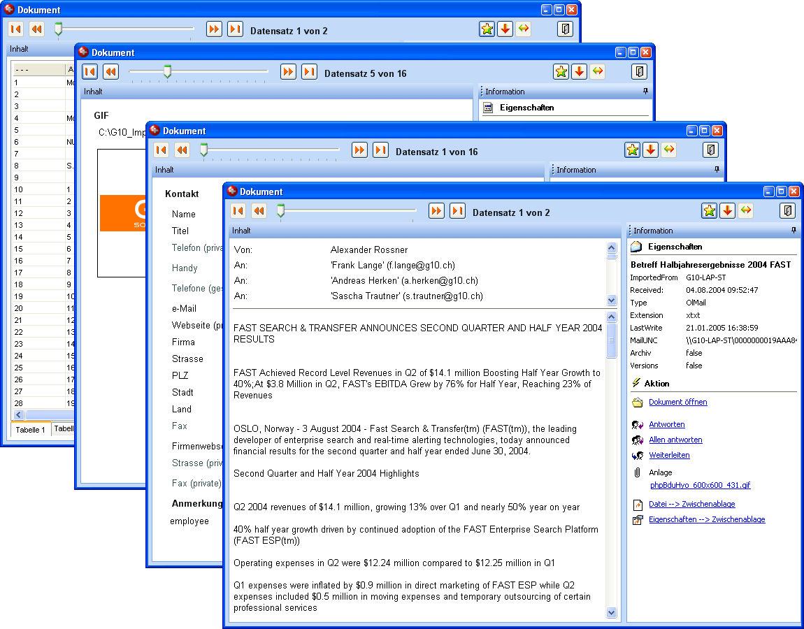 Svizzer Desktop-Suche - Previews