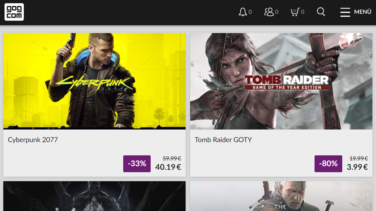 GOG Games Festival: Rabatt auf über 1.200 Spiele inklusive Tomb Raider