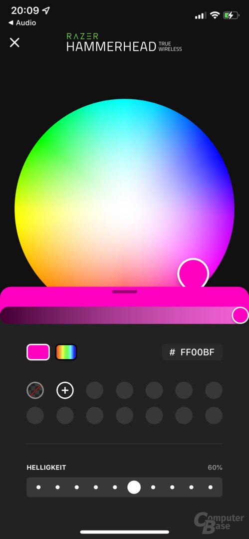 Razer-Chroma-RGB-App mit Hammerhead True Wireless (2021)