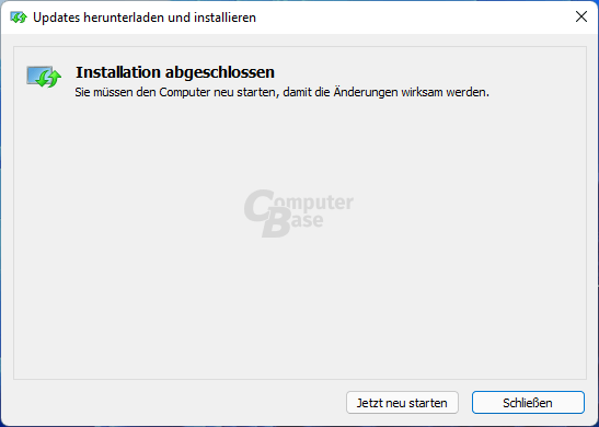 Windows Update – Installation