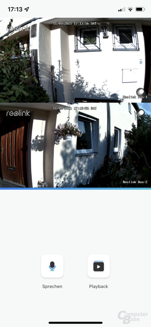 Reolink Duo in der Reolink-App
