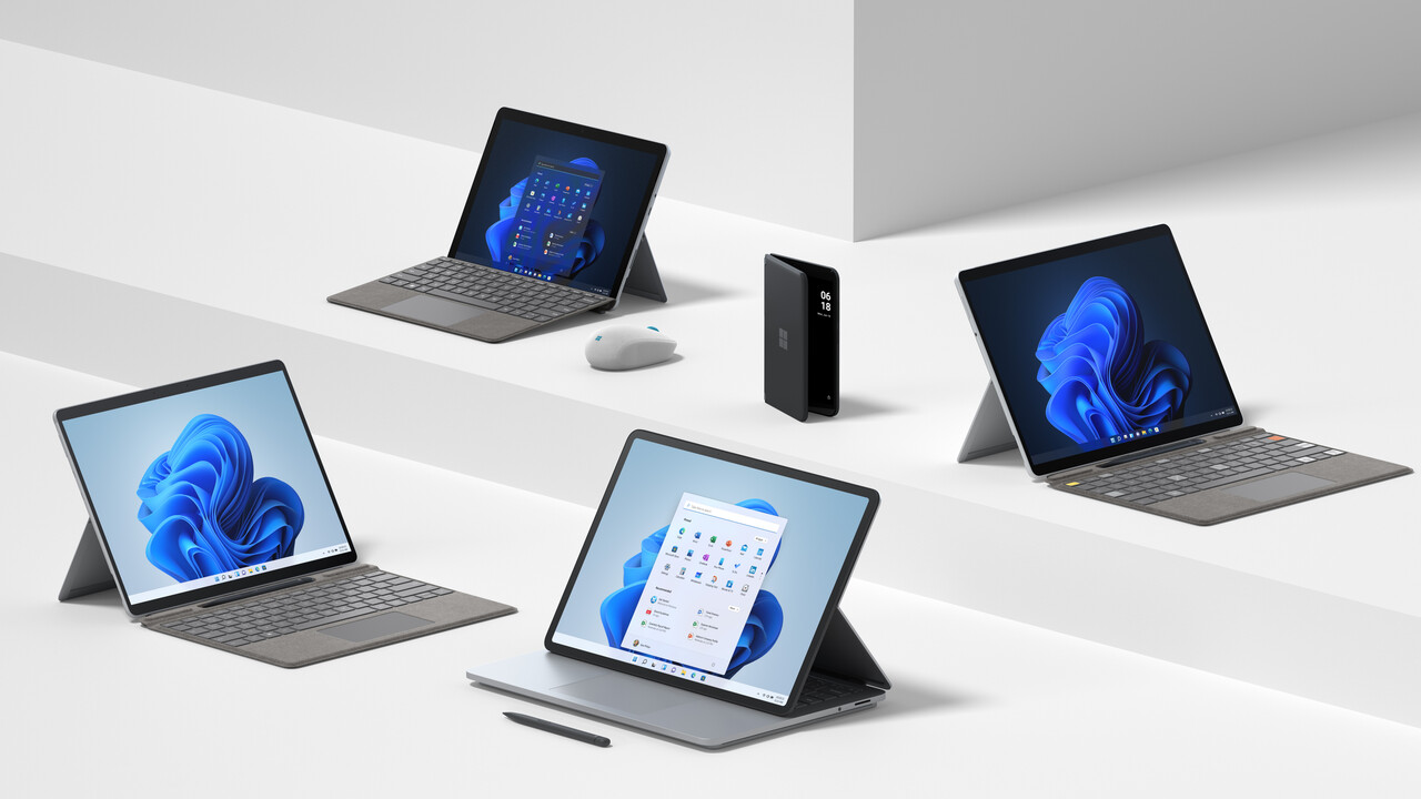 Microsoft: Das sind Surface Pro 8, Laptop Studio, Pro X 2021 und Go 3