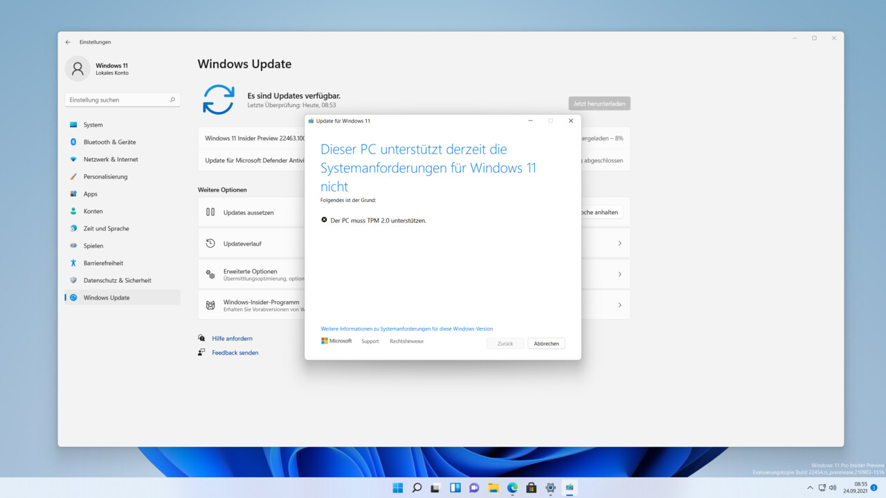 Keine Updates für Windows 11: Microsoft schränkt PCs ohne TPM bei Windows Update ein