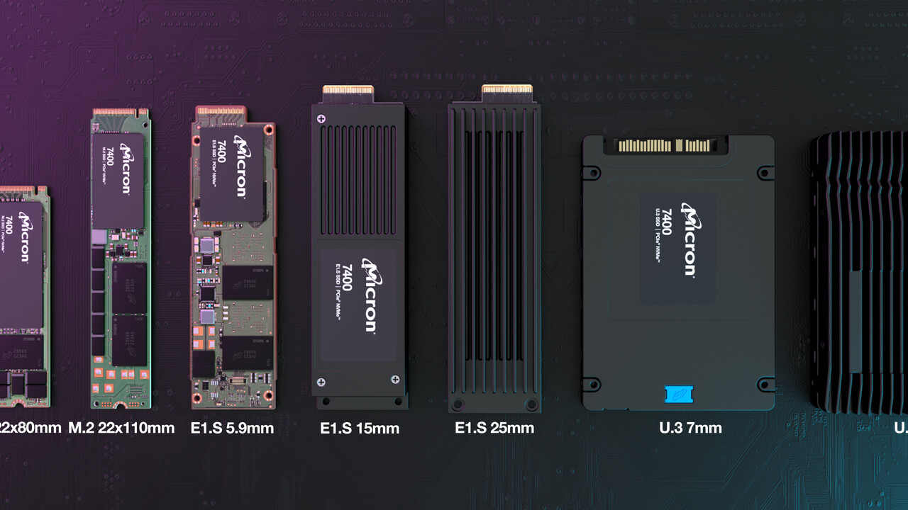 Micron 7400: PCIe-4.0-SSDs in 7 Formaten fürs Rechenzentrum