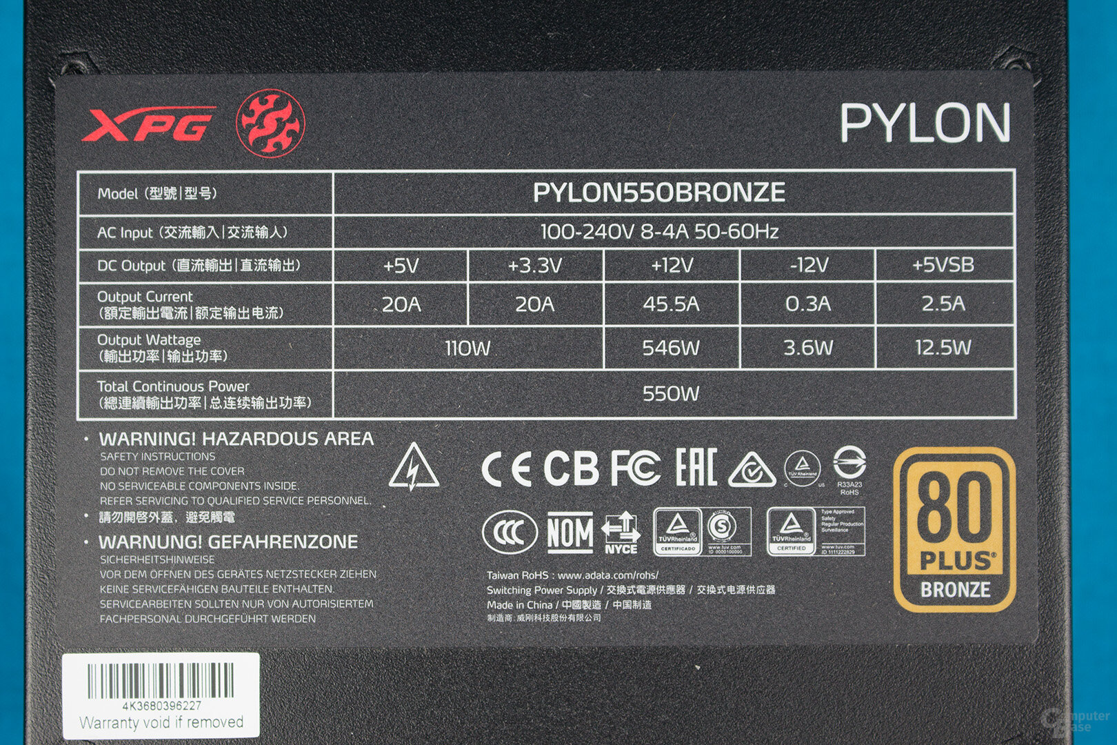 XPG Pylon 550W