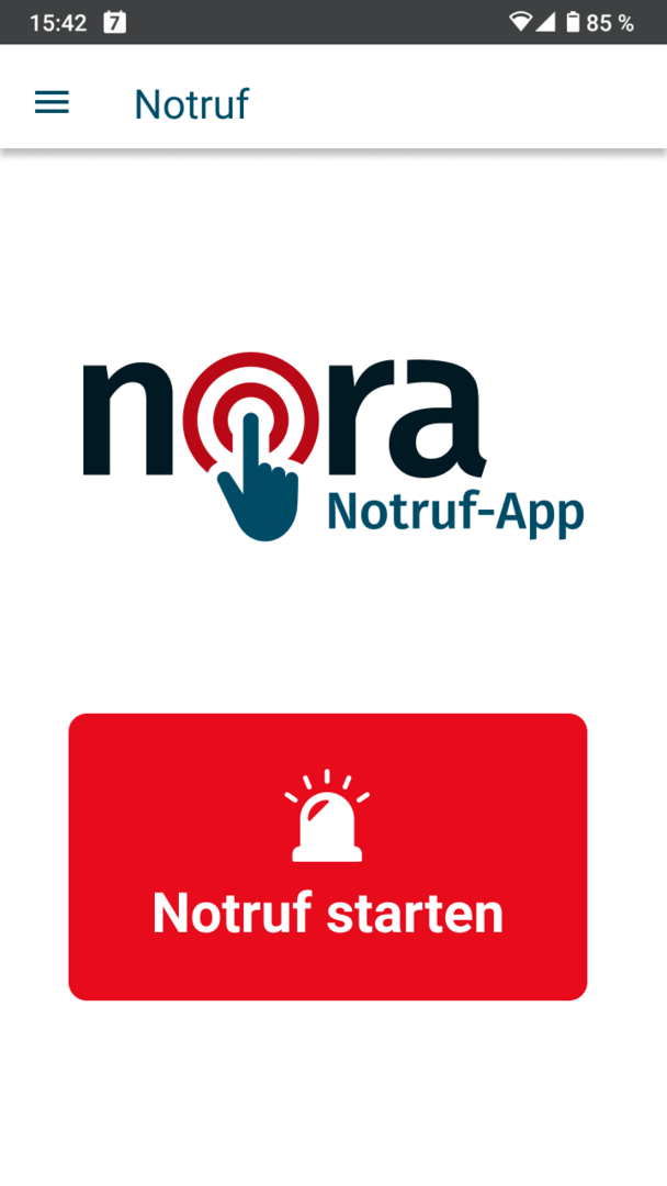 Nora – Notruf-App der Bundesländer: Einrichtung