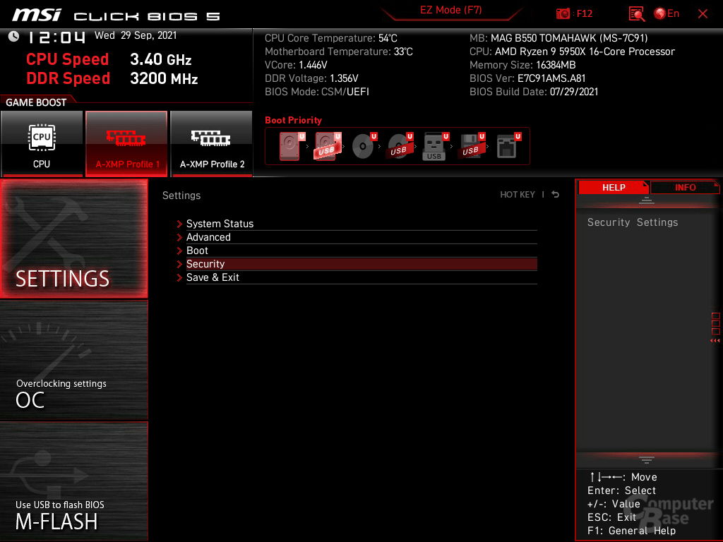 MSI-BIOS und der Weg zur Aktivierung von TPM