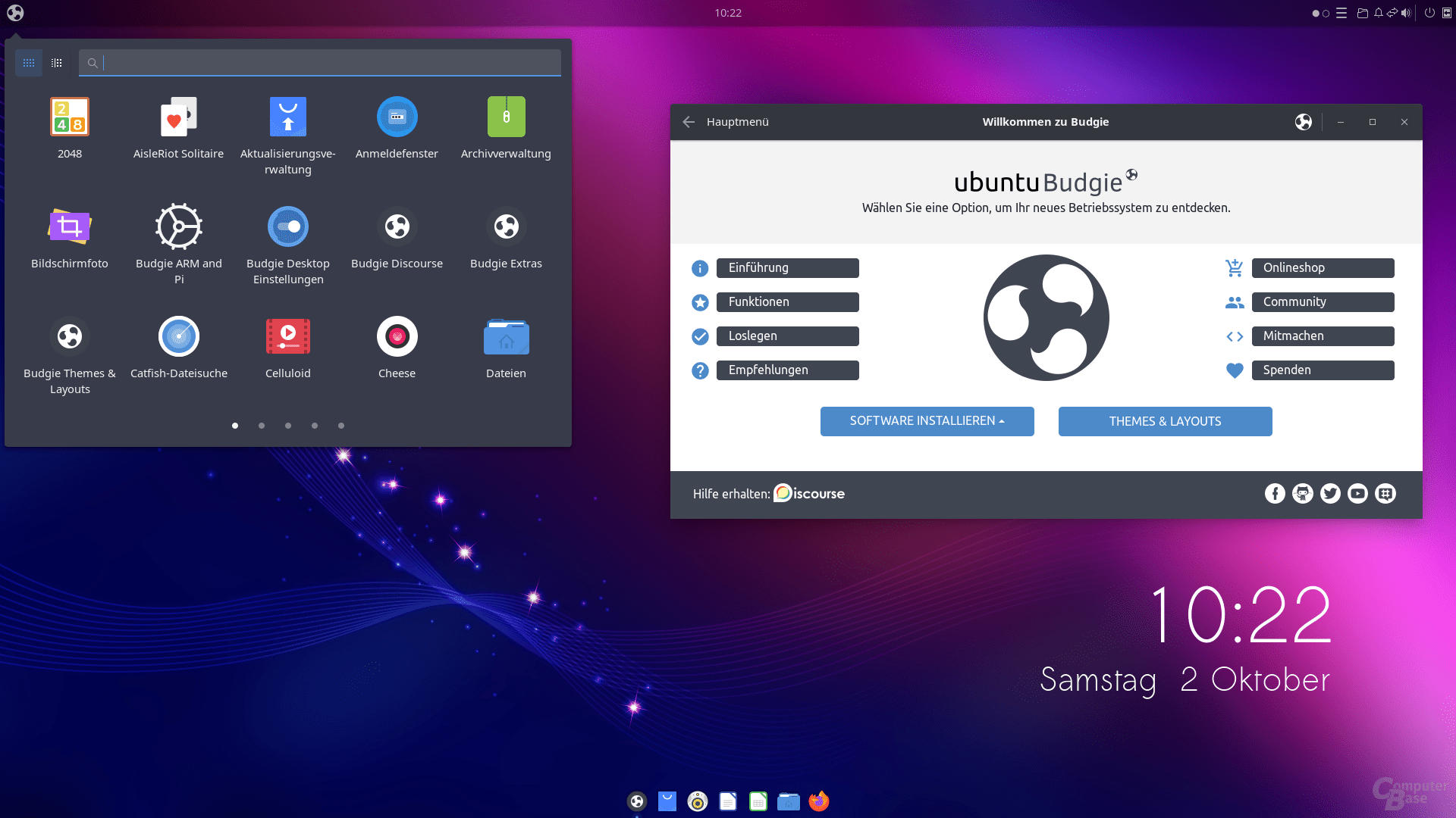 Ubuntu Budgie 21.10 – Desktop