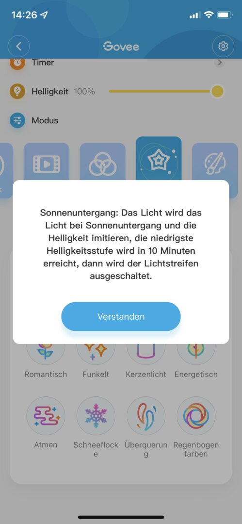 Govee-Home-App mit Immersion RGBIC LED Strip