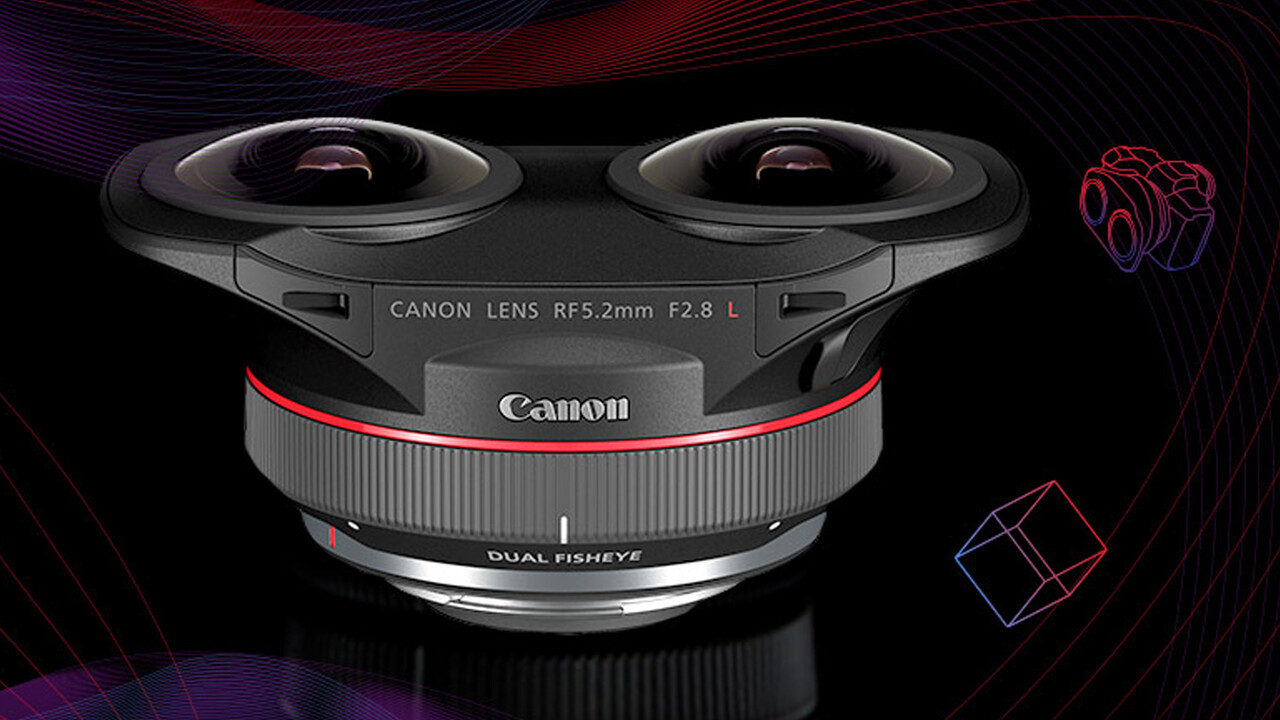 Für VR-Inhalte: Canon präsentiert RF5.2mm F2.8 L Dual Fisheye