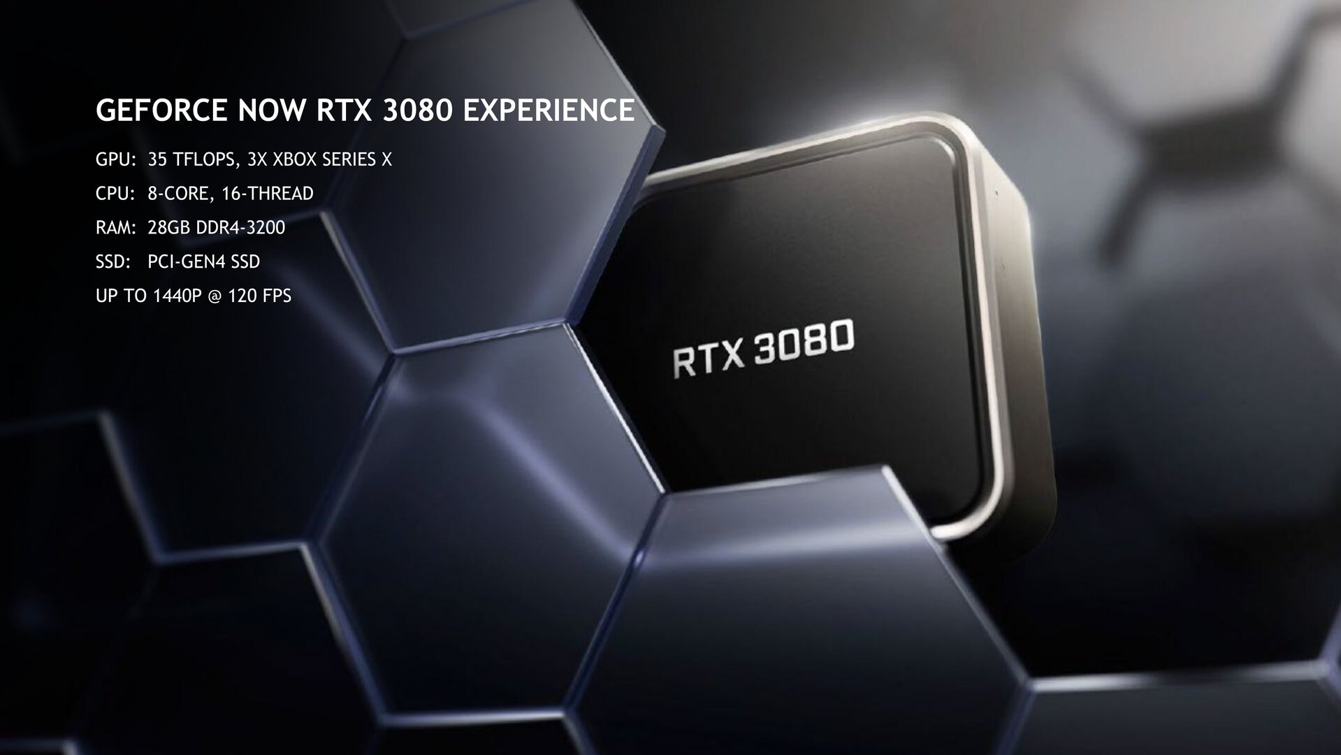 Die Ausstattung mit GeForce Now RTX 3080