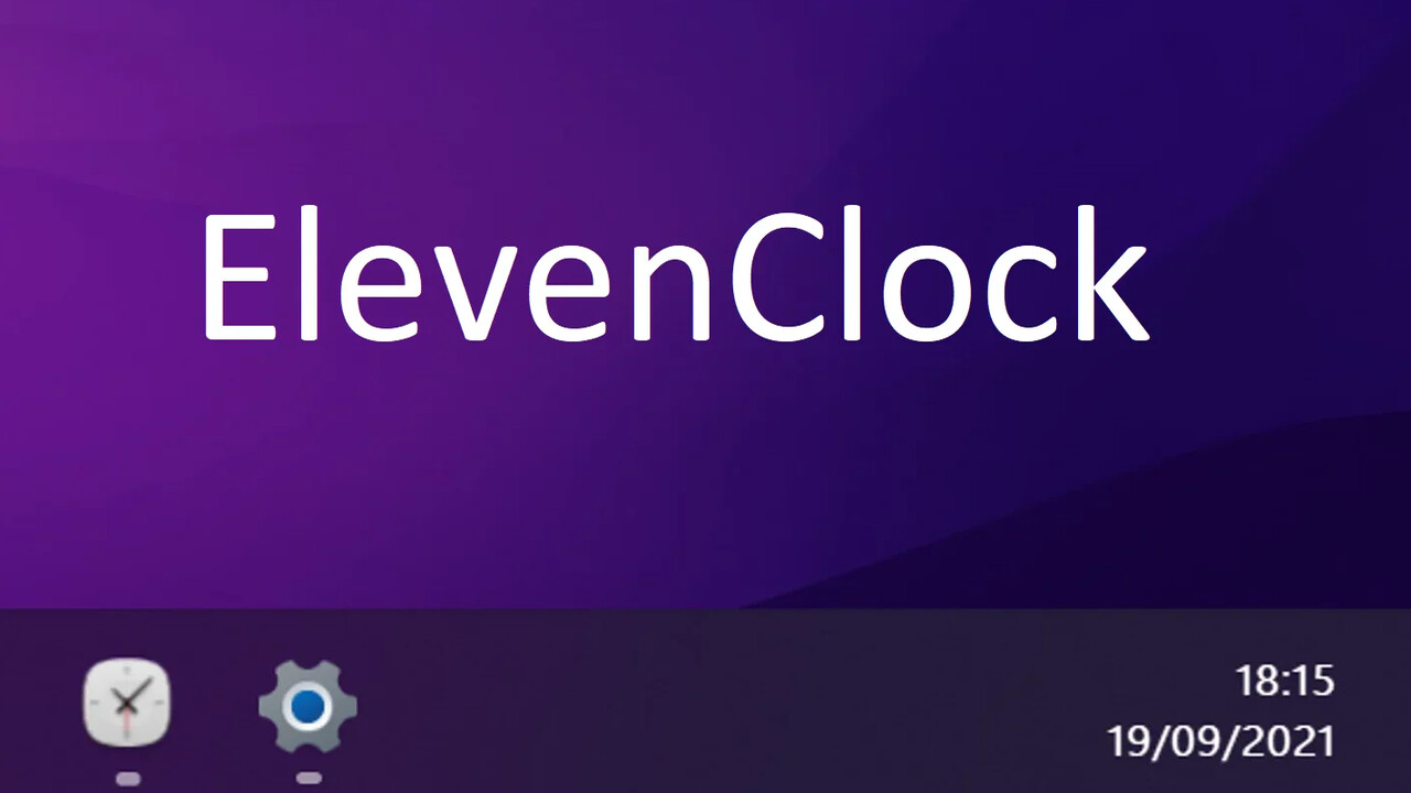Windows 11: Sekundäre Anzeige erhält Uhr dank ElevenClock