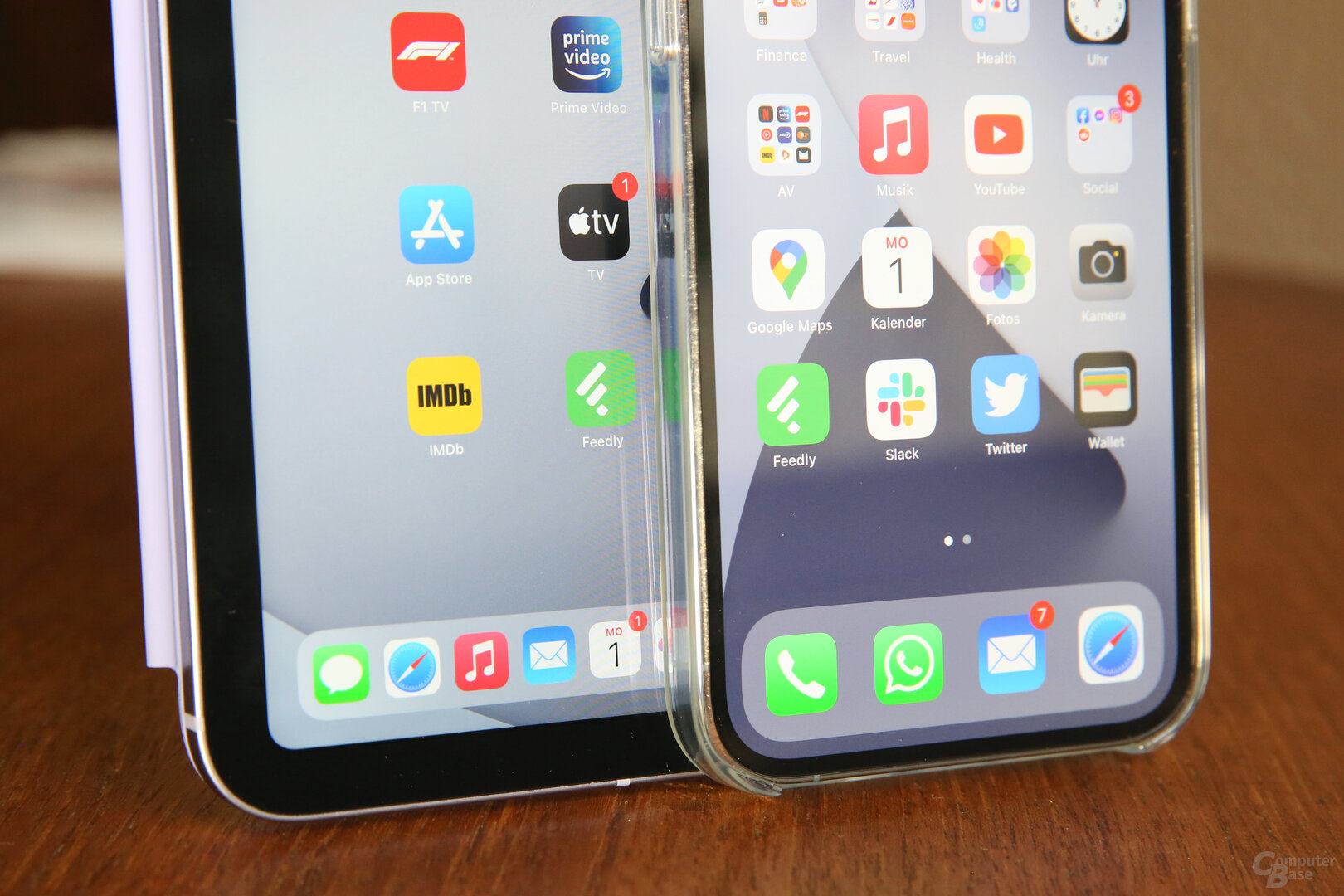 Größenunterschied von Icons auf iPad mini 6 und iPhone 13 Pro Max