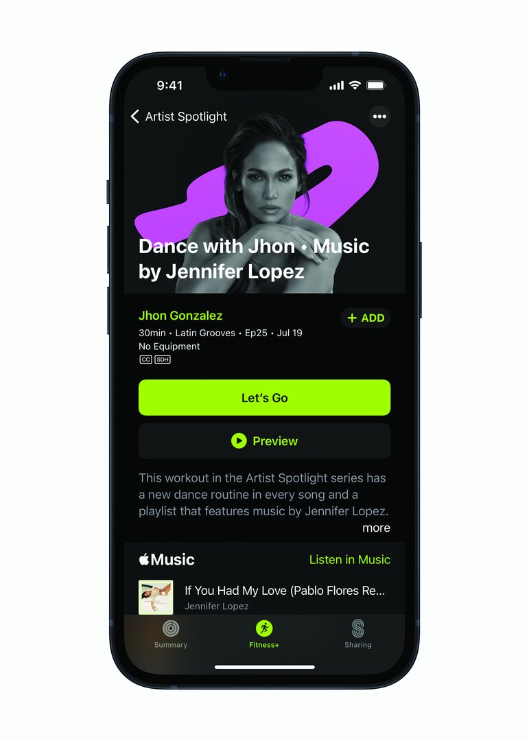 Apple Fitness+: Künstler im Spotlight mit Jennifer Lopez