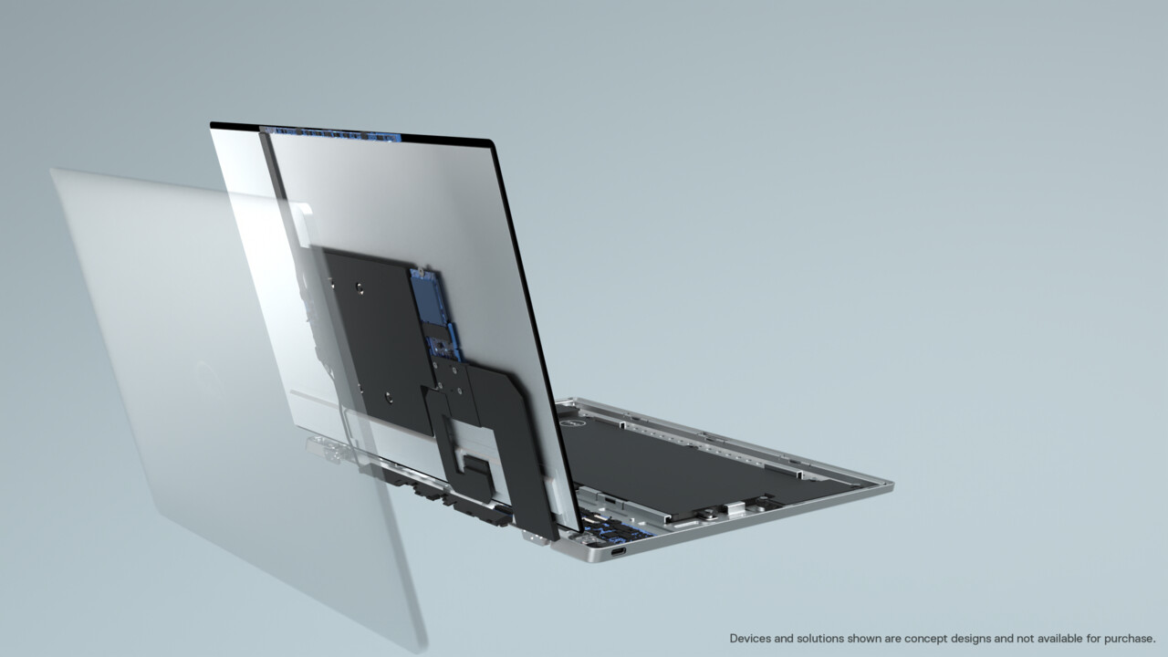 Nachhaltiges Notebook: Dell Concept Luna mit passiver Kühlung hinterm Display