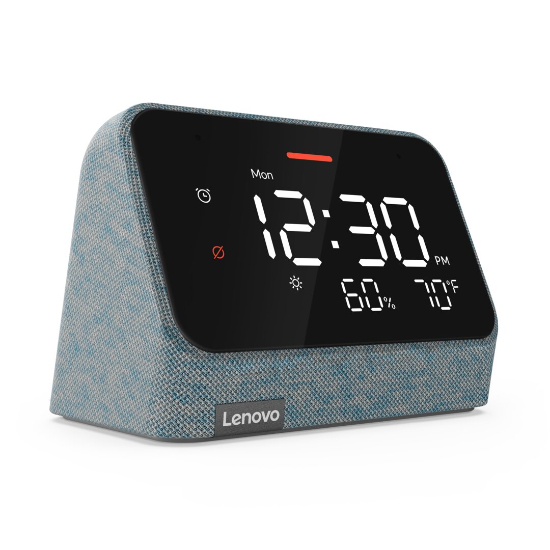 Lenovo Smart Clock Essential mit Alexa Misty Blue
