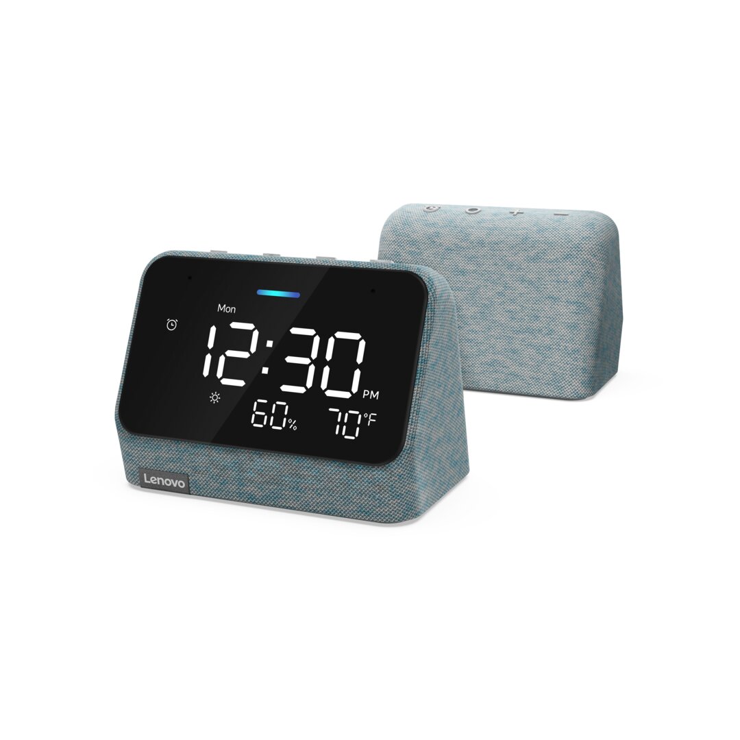 Lenovo Smart Clock Essential mit Alexa Misty Blue
