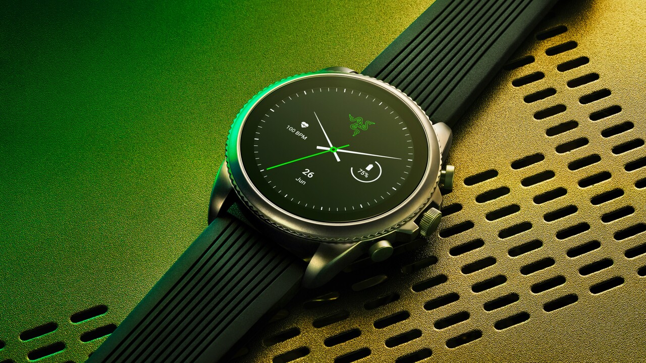 Razer X Fossil Smartwatch: Snapdragon 4100+ mit Wear OS und Chroma-Watchface