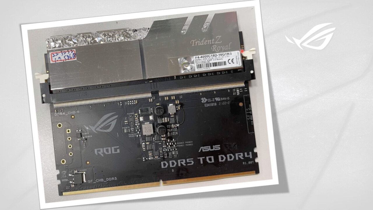 Für Intel Alder Lake: Asus tüftelt an DDR4-auf-DDR5-Adapter für Z690 & Co.