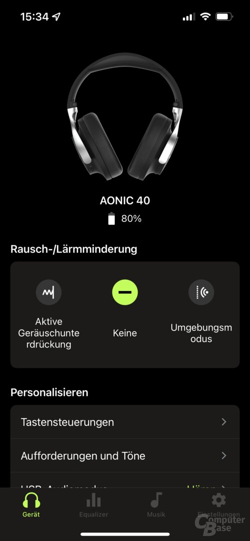 ShurePlus-Play-App mit Shure Aonic 40