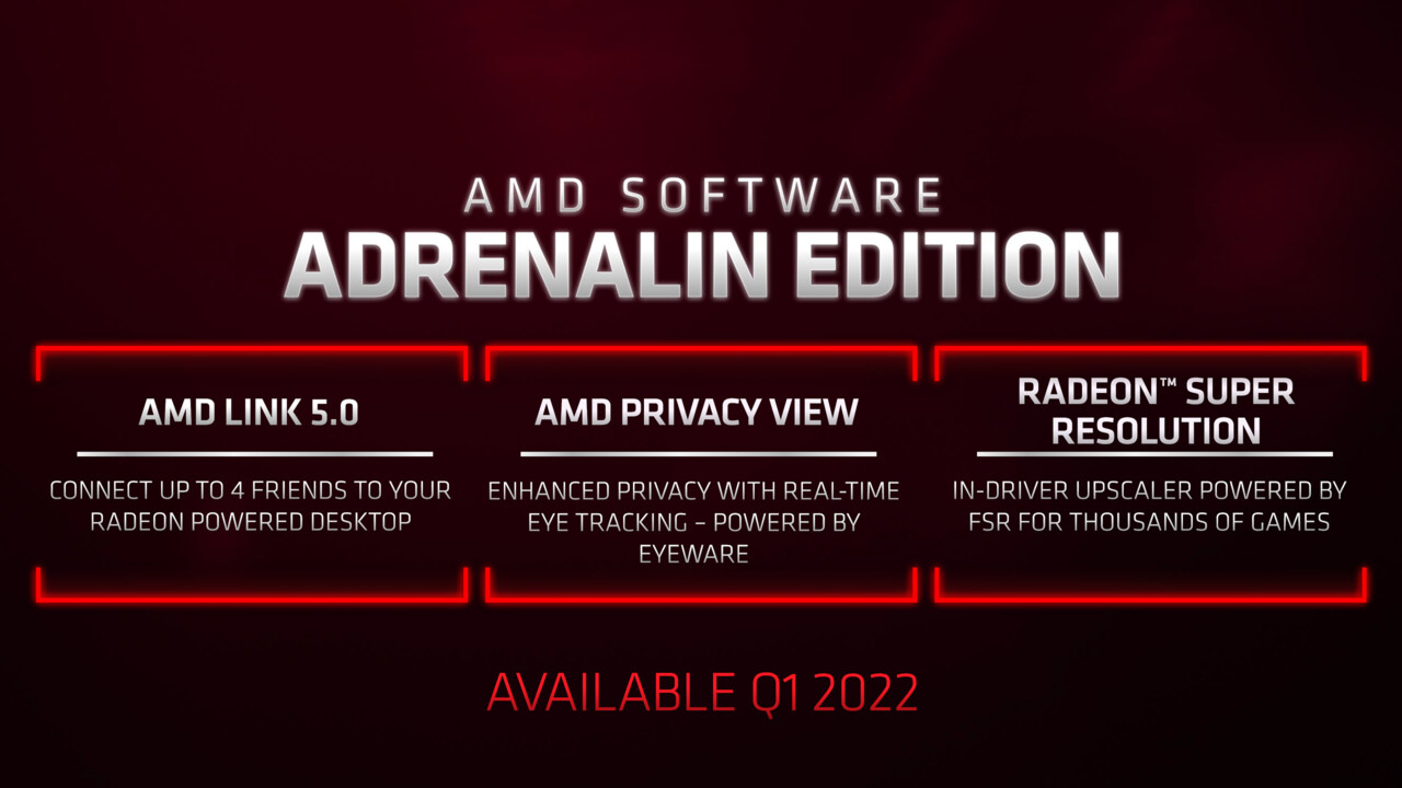 AMD Adrenalin: Neuer Treiber mit Radeon Super Resolution im 1. Quartal