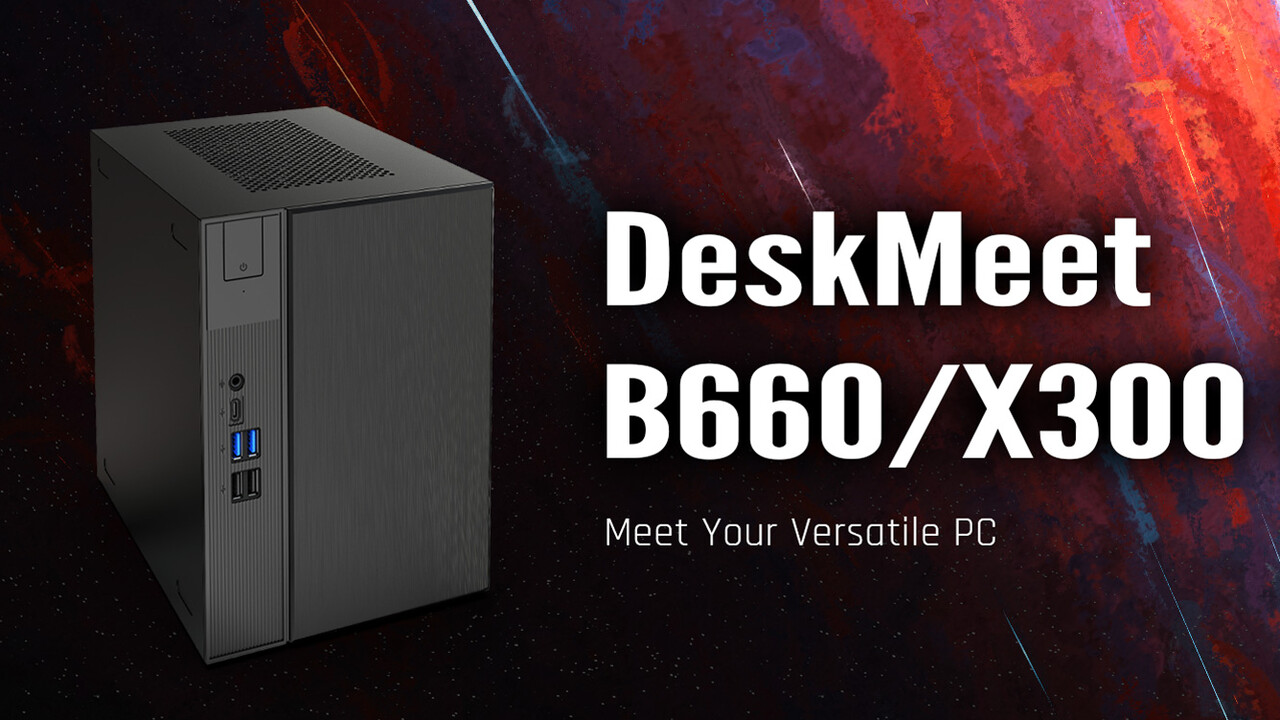 DeskMeet B660/X300: ASRock bringt neuen 8-Liter-ITX-PC für Core und Ryzen