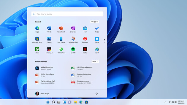Windows 11: Vorschau für neue Taskleiste und Android-Apps geplant