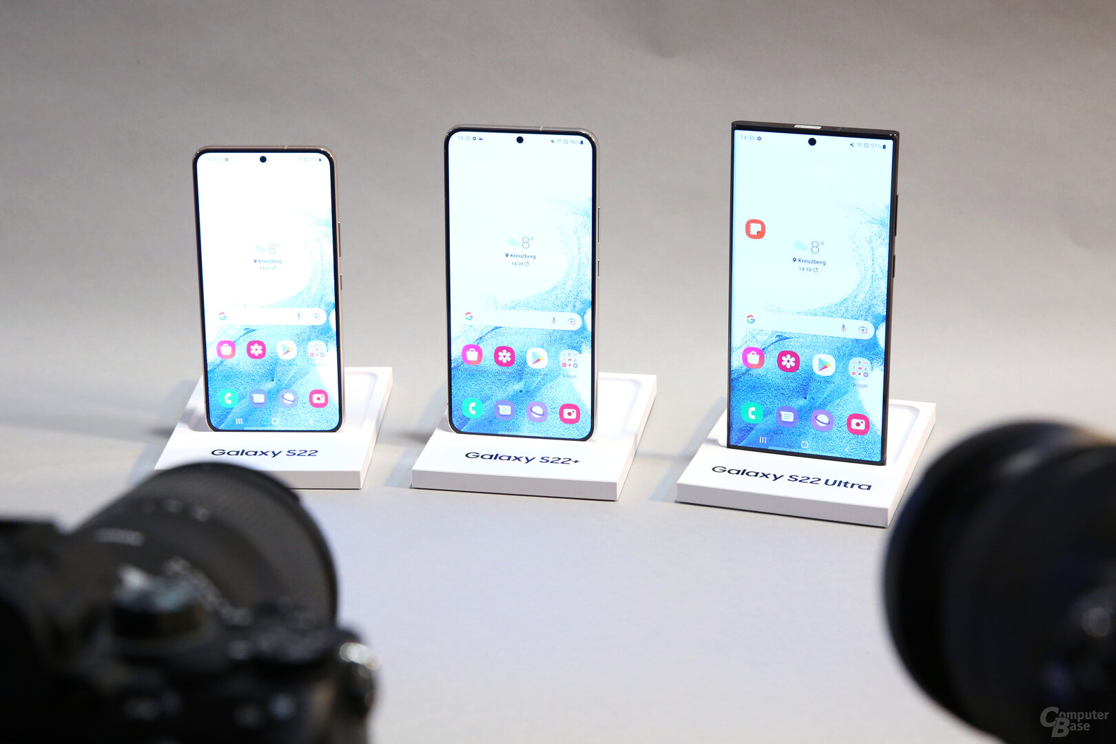 Samsung Galaxy S22, S22+, S22 Ultra im Hands-On