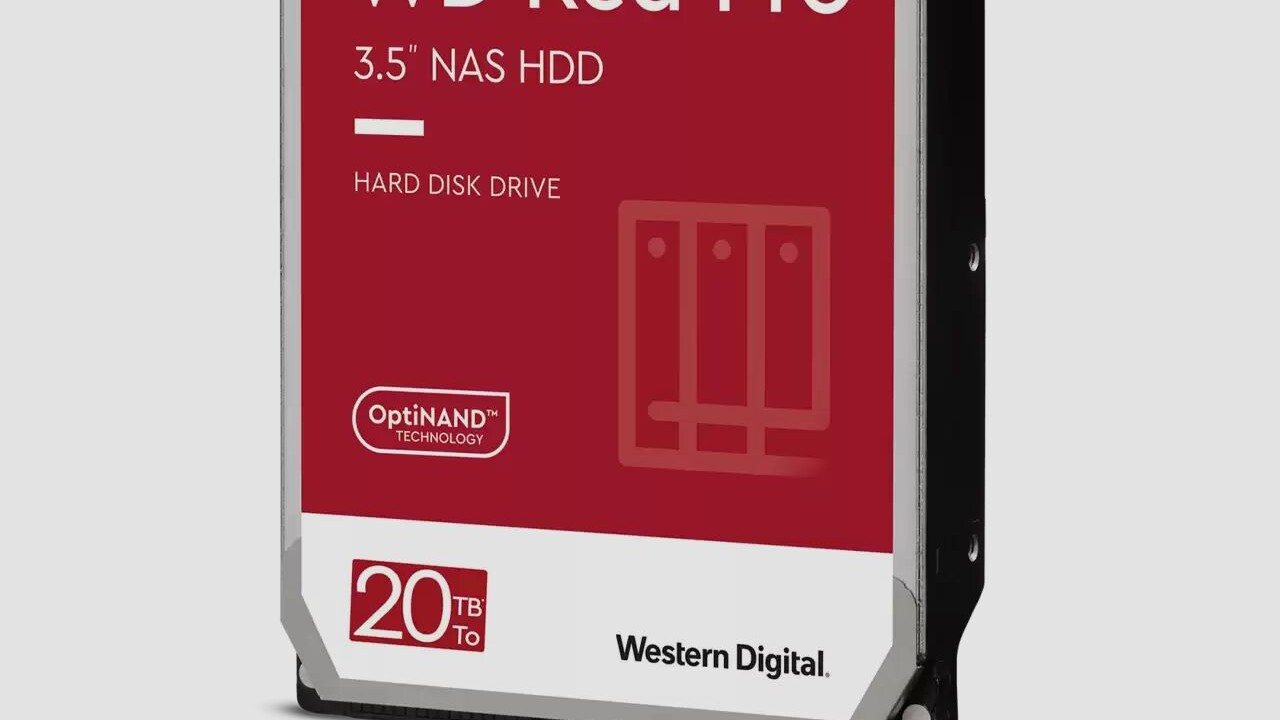 NAS-Festplatte: WD Red Pro 20 TB mit 64 GB OptiNAND für Metadaten