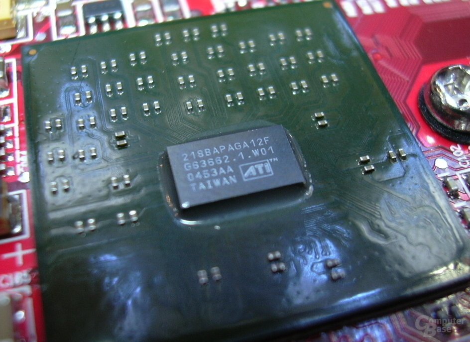 Der Rialto-Bridge-Chip für PCI-Express nach AGP-Umwandlung