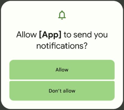 App requests notifications