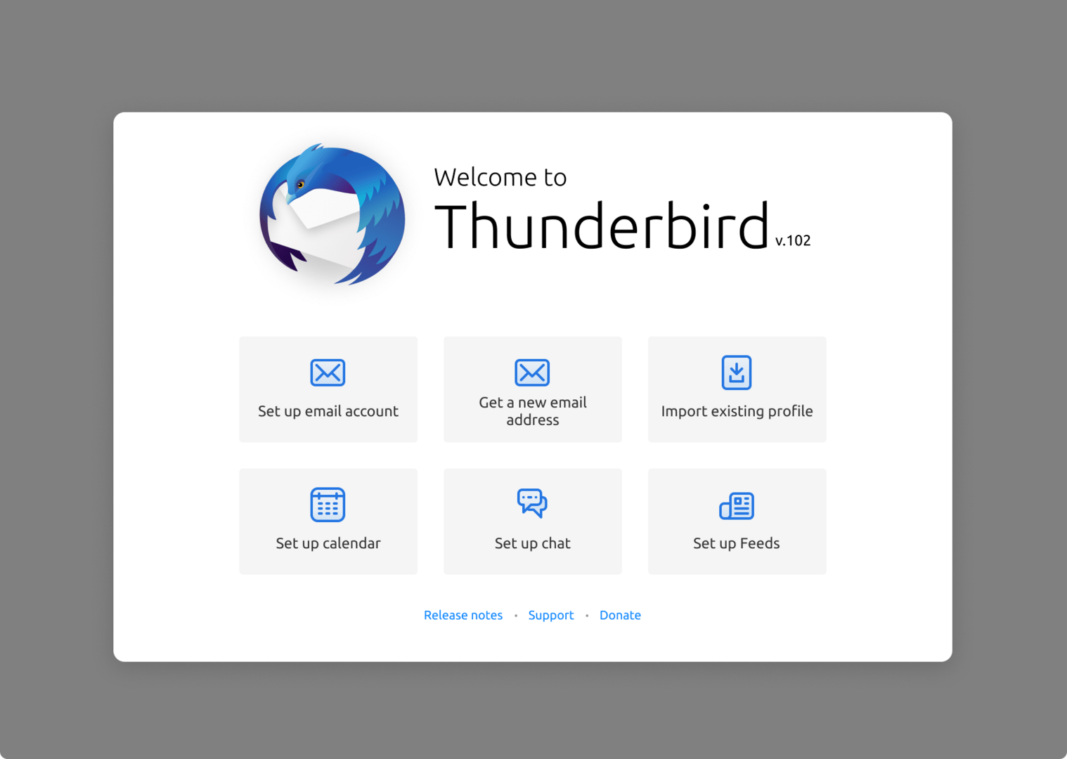 Der neue „Account Setup Hub“ in Thunderbird 102