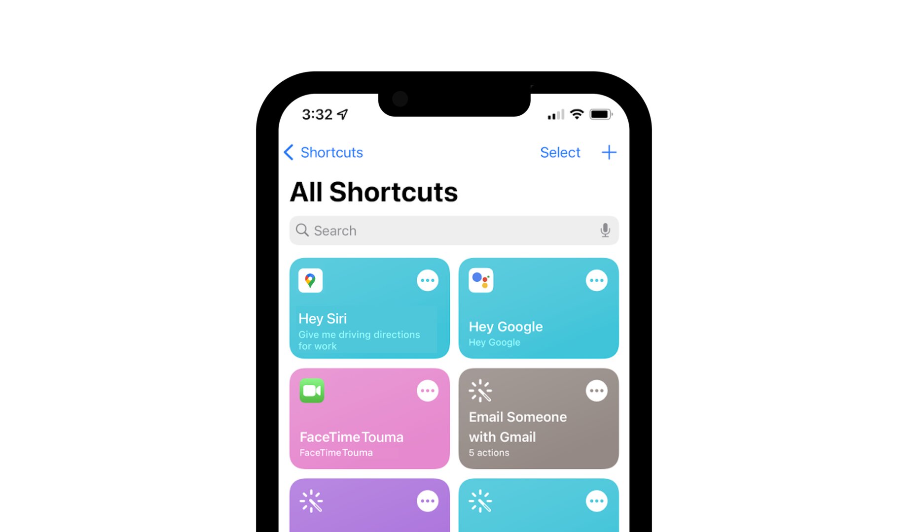 Tiefere Integration in Shortcuts